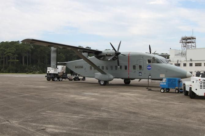 Photo of NASA Aircraft on tarmac
